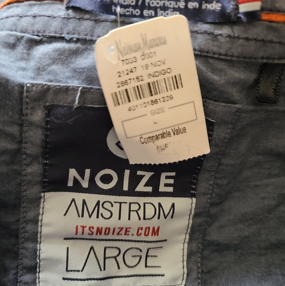 NWT NOIZE AMSTRDM Indigo Check Shirt - Picture 8 of 8